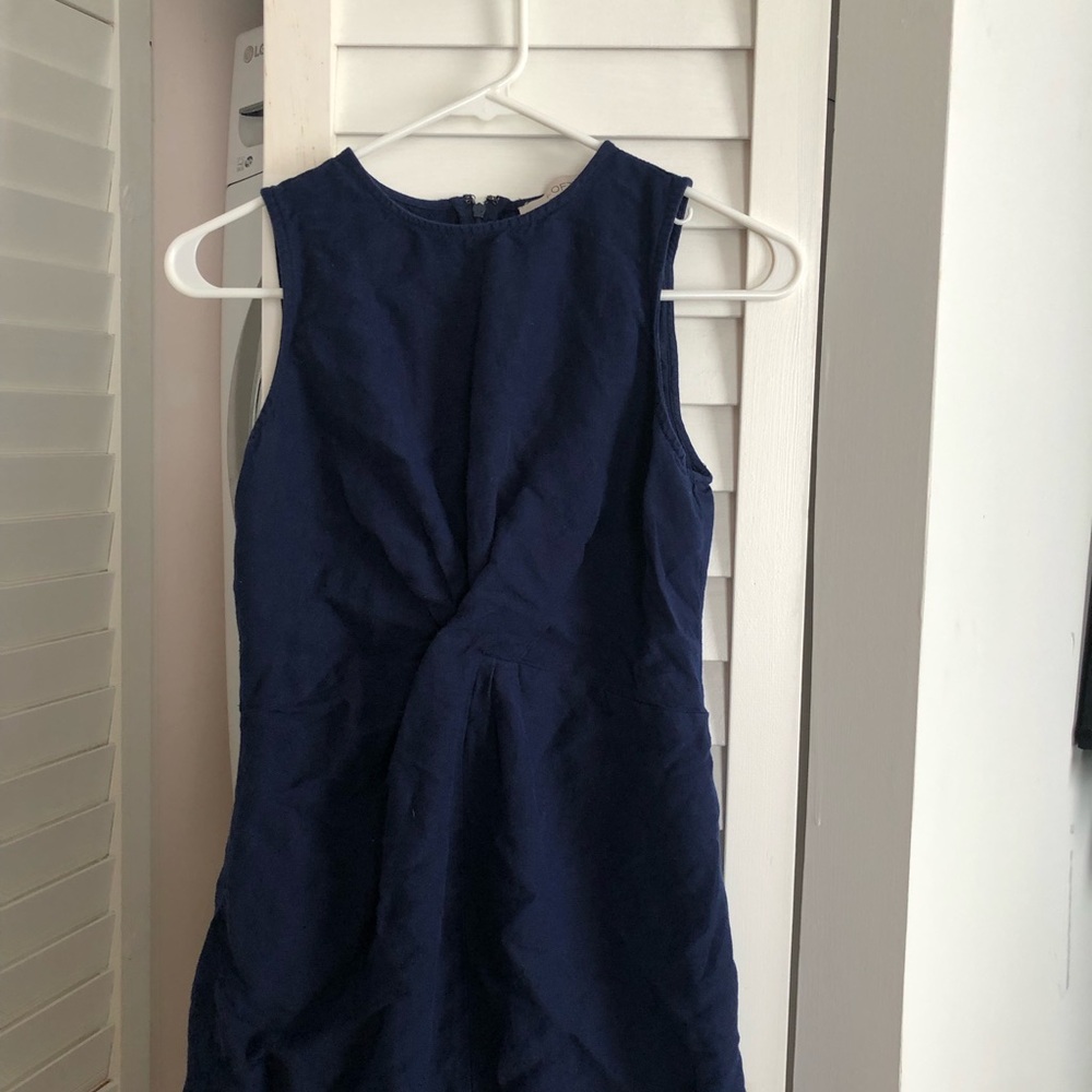 LOFT Blue Sleeveless Sheath Mini Dress